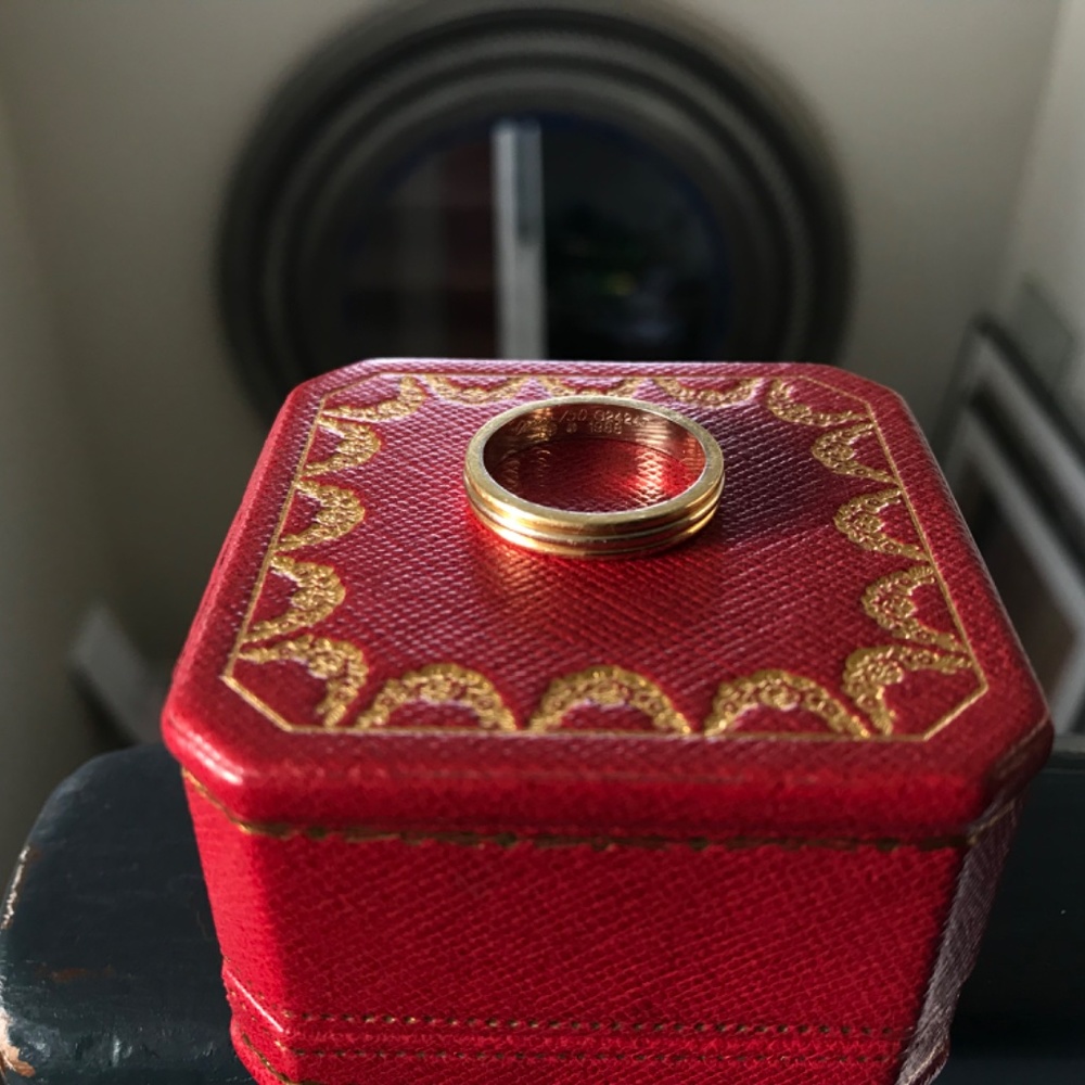 Cartier White, Rose and Yellow 18k Gold band 49 - Picture 4 of 4